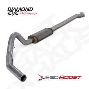 Ford F150 Performance Exhaust - Diamond Eye Performance - Cat Back, Single - `11-`13